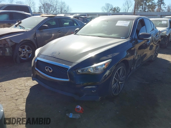 2014 Infiniti Q50 Sport with VIN JN1BV7AP5EM689535, listed as a IAAI auction lot 41668286 with 152,970 mi miles and . Bid and sale history available at DreamBid. Image 17.