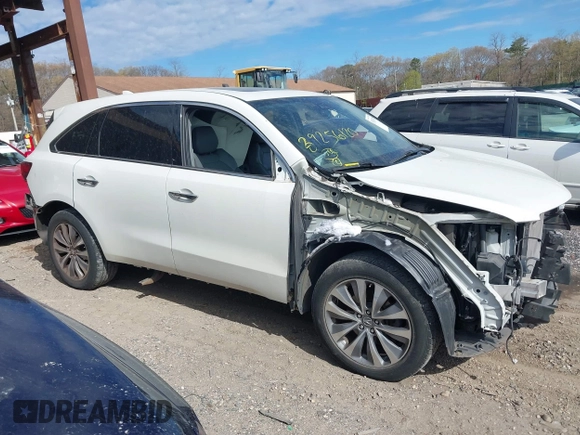 2016 Acura MDX w/Tech with VIN 5FRYD4H43GB014801, listed as a IAAI auction lot 39256120 with 73,769 mi miles. Bid and sale history available at carsss.com. Image 13.