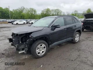 2021 Toyota RAV4 LE with VIN 2T3G1RFV4MC255952, listed as a Copart auction lot 56595465 with 64,410 mi miles and Salvage title. Bid and sale history available at DreamBid. Image 1.