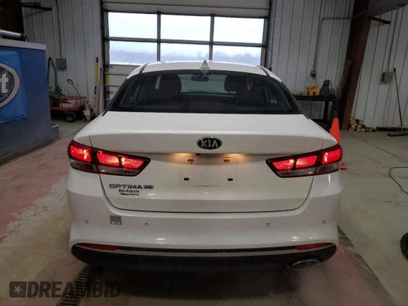 2018 Kia Optima LX with VIN KNAGT4L35J5216351, listed as a Copart auction lot 50174385 with 50,774 mi miles and Salvage Title. Bid and sale history available at DreamBid. Image 6.