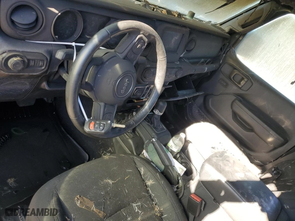 2021 Jeep Wrangler Unlimited Sport S with VIN 1C4HJXDN0MW701560, listed as a Copart auction lot 80508964 with 0 mi miles and Salvage Title. Bid and sale history available at carsss.com. Image 8.
