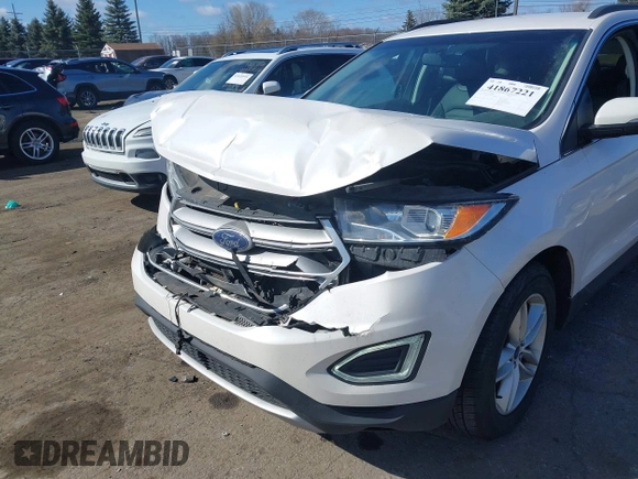 2015 Ford Edge SEL with VIN 2FMTK3J99FBB21084, listed as a IAAI auction lot 41867221 with 83,012 mi miles. Bid and sale history available at carsss.com. Image 6.
