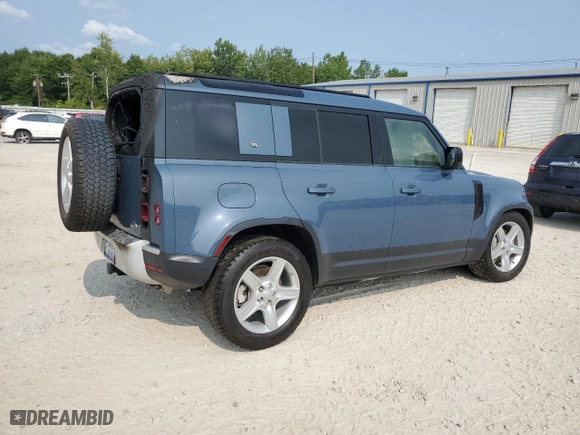 2020 Land Rover Defender SE with VIN SALEP7EU0L2020336, listed as a Copart auction lot 67423444 with 0 mi miles and Salvage Title. Bid and sale history available at carsss.com. Image 3.