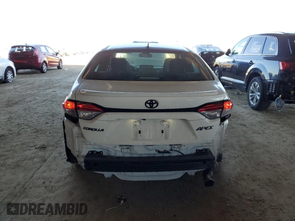 2021 Toyota Corolla SE with VIN 5YFM4MCE8MP071382, listed as a Copart auction lot 42647305 with 55,258 mi miles and Salvage Title. Bid and sale history available at carsss.com. Image 6.