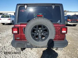 2021 Jeep Wrangler Unlimited Willys with VIN 1C4HJXDG9MW594591, listed as a Copart auction lot 81740454 with 48,070 mi miles and Salvage title. Bid and sale history available at DreamBid. Image 6.