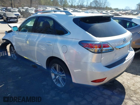 2015 Lexus RX 350 with VIN 2T2ZK1BA8FC199757, listed as a IAAI auction lot 41692354 with 98,853 mi miles. Bid and sale history available at carsss.com. Image 3.