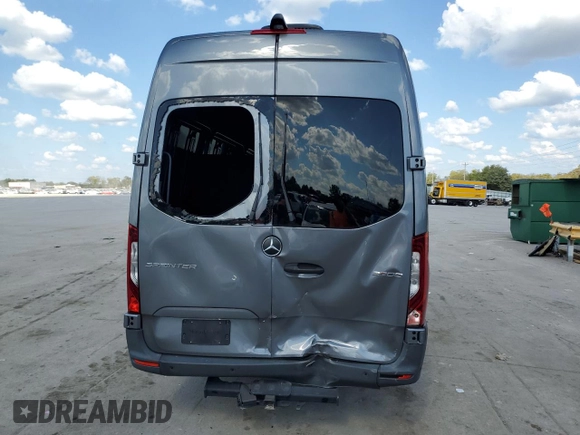 2021 Mercedes-Benz Sprinter Cargo with VIN W1W4ECHY2MT057677, listed as a Copart auction lot 70552843 with 52,530 mi miles and . Bid and sale history available at carsss.com. Image 6.