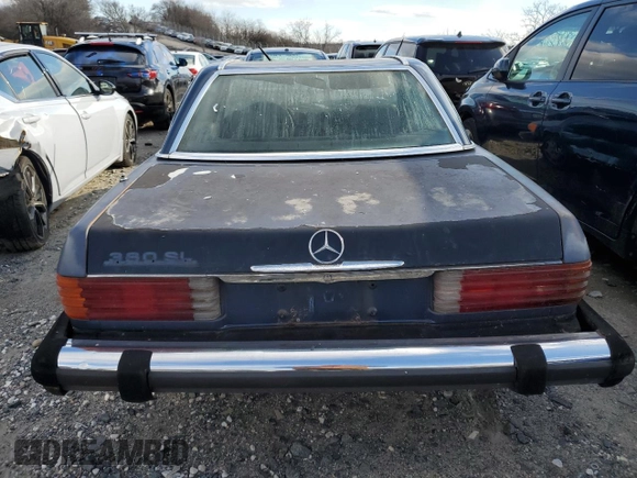 1981 Mercedes-Benz 380 380SL with VIN WDBBA45A1BB004630, listed as a Copart auction lot 87215664 with 8,882 mi miles and Salvage Title. Bid and sale history available at carsss.com. Image 6.