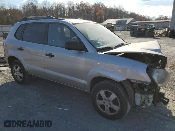 2005 Hyundai Tucson GL with VIN KM8JM12B95U067091, listed as a Copart auction lot 79297524 with Not Provided miles and Salvage Title. Bid and sale history available at carsss.com. Image 4.