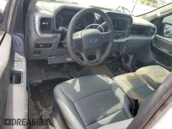 2022 Ford F-150 XL with VIN 1FTMF1EB2NKE16983, listed as a Copart auction lot 60933255 with Not provided miles and Salvage title. Bid and sale history available at DreamBid. Image 8.
