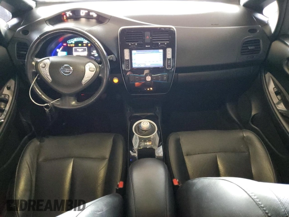 2013 Nissan LEAF SL with VIN 1N4AZ0CP0DC403733, listed as a Copart auction lot 55895555 with 56,896 mi miles and Clean Title. Bid and sale history available at DreamBid. Image 8.