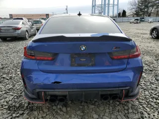 2022 BMW M3 Competition xDrive with VIN WBS43AY01NFL80708, listed as a Copart auction lot 46034615 with Not provided miles and Salvage title. Bid and sale history available at DreamBid. Image 6.