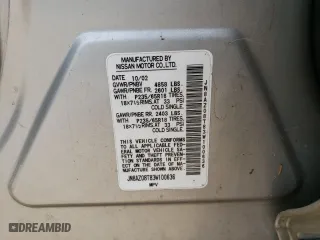 2003 Nissan Murano SL with VIN JN8AZ08T83W100636, listed as a Copart auction lot 72192504 with 0 mi miles and Salvage Title. Bid and sale history available at carsss.com. Image 13.