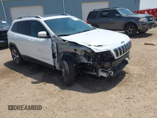 2021 Jeep Cherokee Limited with VIN 1C4PJLDX1MD232271, listed as a IAAI auction lot 42506739 with 45,993 mi miles and . Bid and sale history available at DreamBid. Image 1.