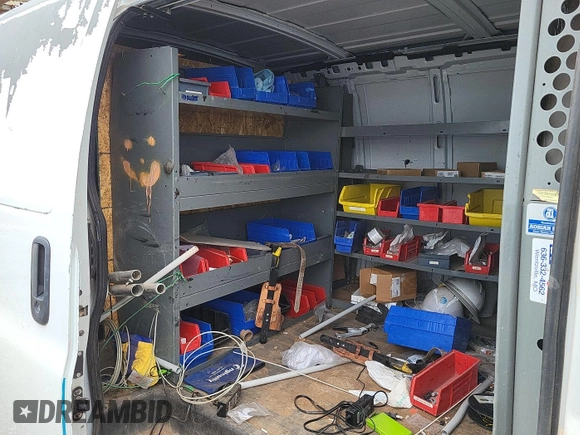2010 Chevrolet Express Cargo with VIN 1GCZGFBA7A1166586, listed as a IAAI auction lot 42670844 with 161,614 mi miles and . Bid and sale history available at DreamBid. Image 25.