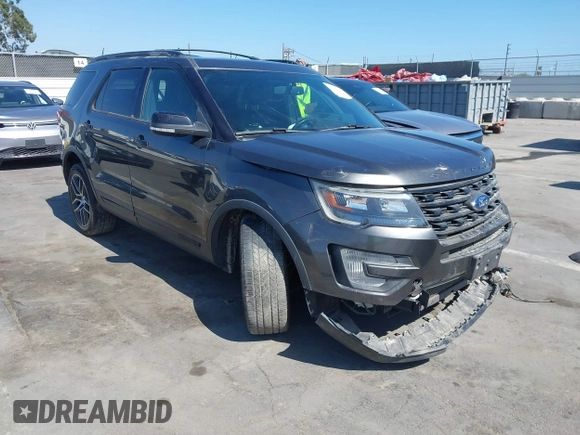 2017 Ford Explorer Sport with VIN 1FM5K8GT8HGD55687, listed as a IAAI auction lot 41692342 with Not provided miles and . Bid and sale history available at DreamBid. Image 1.