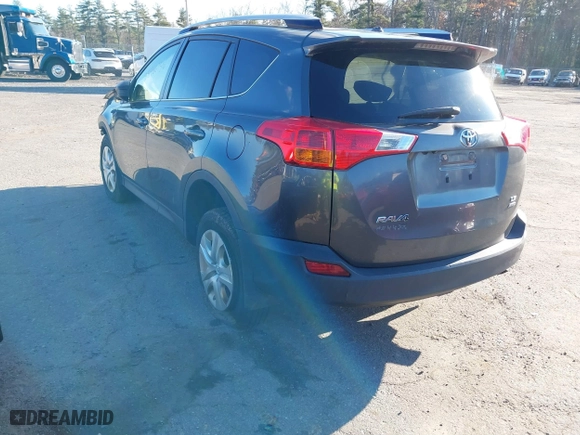 2014 Toyota RAV4 LE with VIN JTMBFREVXED078771, listed as a IAAI auction lot 40936594 with 187,659 mi miles. Bid and sale history available at carsss.com. Image 3.