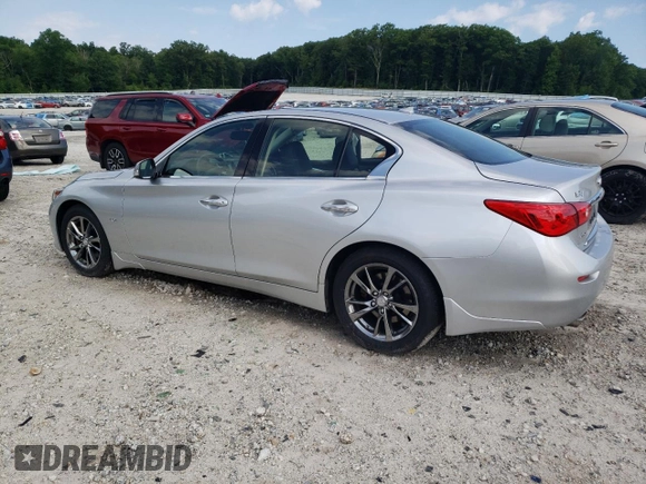 2017 Infiniti Q50 3.0t Sport with VIN JN1EV7AR9HM838872, listed as a Copart auction lot 62666234 with 87,657 mi miles and Non Repairable. Bid and sale history available at carsss.com. Image 2.