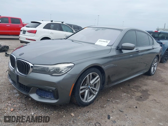 2016 BMW 7 Series 740i with VIN WBA7E2C56GG546920, listed as a IAAI auction lot 41610698 with 119,689 mi miles. Bid and sale history available at carsss.com. Image 18.