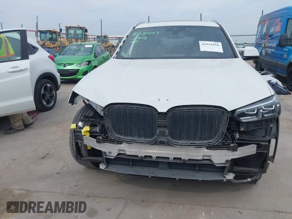 2023 BMW X3 sDrive30i with VIN 5UX43DP07P9P65068, listed as a IAAI auction lot 41935656 with 23,919 mi miles and . Bid and sale history available at DreamBid. Image 13.