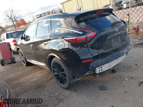2023 Nissan Murano SV with VIN 5N1AZ2BS6PC142622, listed as a IAAI auction lot 40769002 with 24,053 mi miles and . Bid and sale history available at DreamBid. Image 3.