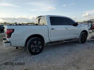 2021 Nissan Titan SV with VIN 1N6AA1EDXMN506587, listed as a Copart auction lot 85530864 with 94,339 mi miles and Salvage title. Bid and sale history available at DreamBid. Image 3.