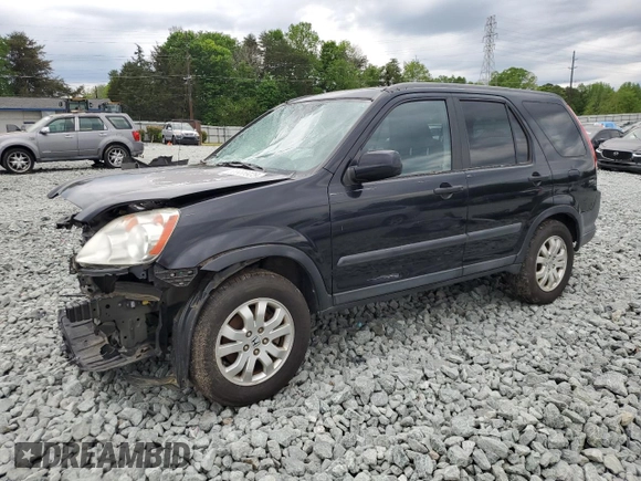 2005 Honda CR-V EX with VIN SHSRD78845U326464, listed as a Copart auction lot 53986925 with 0 mi miles and Clean Title. Bid and sale history available at carsss.com. Image 1.