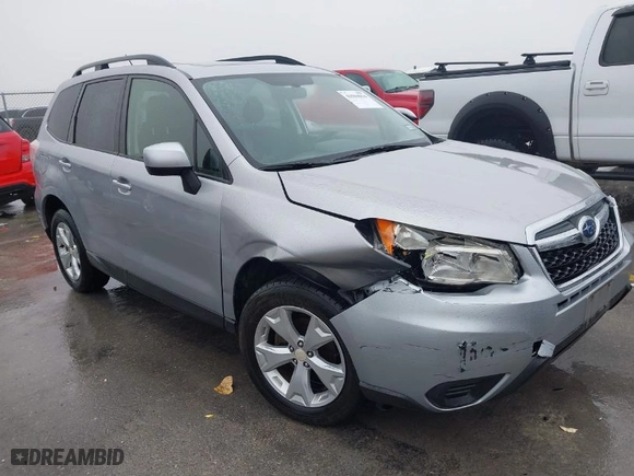 2015 Subaru Forester 2.5i Premium with VIN JF2SJADC2FH830877, listed as a IAAI auction lot 41594954 with 128,984 mi miles. Bid and sale history available at carsss.com. Image 1.