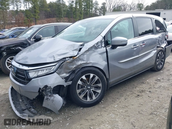 2022 Honda Odyssey EX-L with VIN 5FNRL6H72NB059451, listed as a IAAI auction lot 41454609 with 47,830 mi miles and . Bid and sale history available at DreamBid. Image 16.