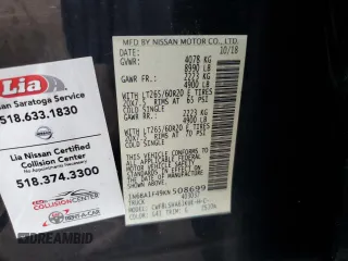 2019 Nissan Titan XD SV with VIN 1N6BA1F49KN508699, listed as a Copart auction lot 79085744 with 119,316 mi miles and Clean Title. Bid and sale history available at carsss.com. Image 12.