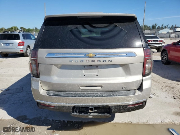 2021 Chevrolet Suburban LT with VIN 1GNSCCKD0MR313964, listed as a Copart auction lot 47876455 with 30,213 mi miles and Salvage Title. Bid and sale history available at carsss.com. Image 6.
