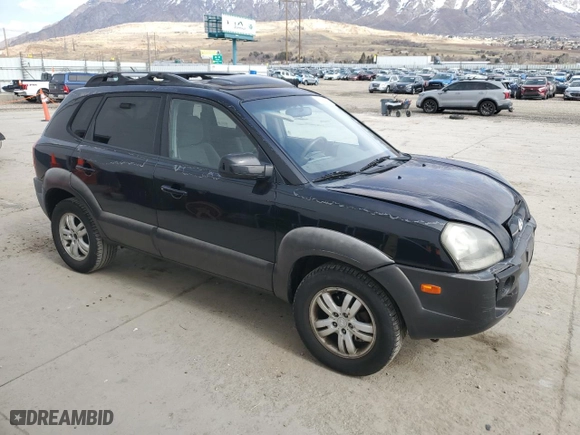 2007 Hyundai Tucson SE with VIN KM8JN72D37U509254, listed as a Copart auction lot 47778455 with 145,954 mi miles and Salvage Title. Bid and sale history available at carsss.com. Image 4.