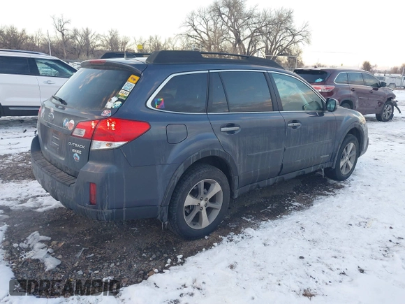 2014 Subaru Outback Limited with VIN 4S4BRBPC8E3299975, listed as a IAAI auction lot 40965409 with 86,721 mi miles and . Bid and sale history available at DreamBid. Image 4.
