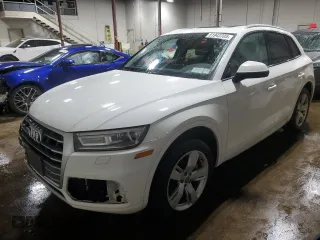 2018 Audi Q5 Premium with VIN WA1ANAFY6J2009214, listed as a Copart auction lot 51943705 with 109,192 mi miles and Salvage Title. Bid and sale history available at carsss.com. Image 1.