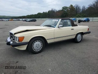 1989 Mercedes-Benz 560 with VIN WDBBA48D9KA102252, listed as a Copart auction lot 61684484 with 111,537 mi miles and Salvage Title. Bid and sale history available at carsss.com. Image 1.