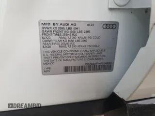 2023 Audi Q5 S line Premium Plus с VIN WA1E2AFY4P2148552, выставлен на аукционе Copart как лот 76286624 с пробегом 14 827 миль миль и Списание • Salvage title. История ставок и продаж доступна на DreamBid. Изображение 12.