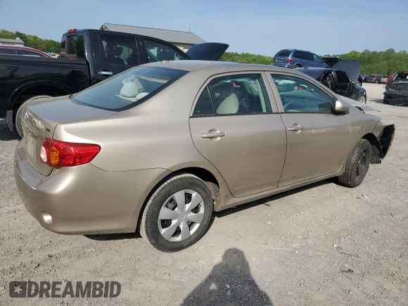 2009 Toyota Corolla with VIN 2T1BU40E09C028920, listed as a Copart auction lot 54777505 with Not Provided miles and Salvage Title. Bid and sale history available at carsss.com. Image 3.