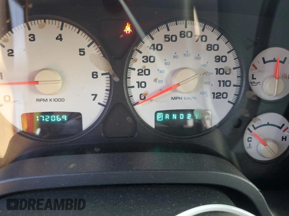 2005 Dodge Ram 2500 SLT with VIN 3D7KR28D95G734369, listed as a Copart auction lot 69692504 with 172,069 mi miles and Salvage Title. Bid and sale history available at carsss.com. Image 9.
