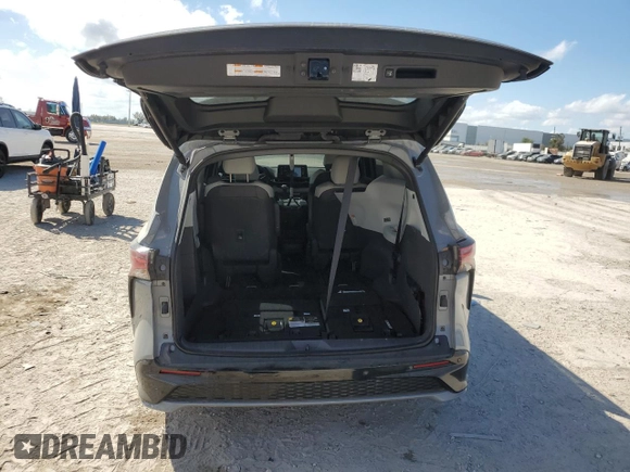 2023 Toyota Sienna XSE with VIN 5TDXSKFC0PS107594, listed as a Copart auction lot 44790745 with 28,679 mi miles and Salvage Title. Bid and sale history available at carsss.com. Image 6.