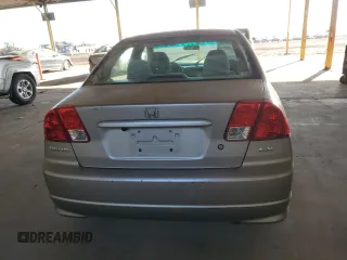 2004 Honda Civic LX with VIN 2HGES15534H534008, listed as a Copart auction lot 45570955 with 209,480 mi miles and Salvage Title. Bid and sale history available at DreamBid. Image 6.