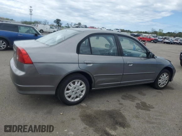 2004 Honda Civic LX with VIN 2HGES16554H593348, listed as a Copart auction lot 56016895 with 115,976 mi miles and Clean Title. Bid and sale history available at DreamBid. Image 3.
