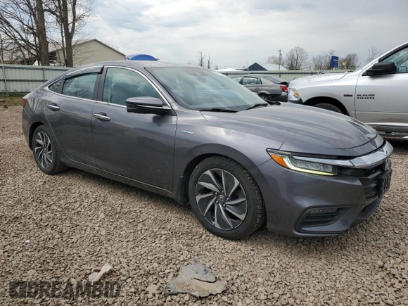 2019 Honda Insight Touring with VIN 19XZE4F94KE003290, listed as a Copart auction lot 54370315 with 111,101 mi miles and Salvage Title. Bid and sale history available at carsss.com. Image 4.