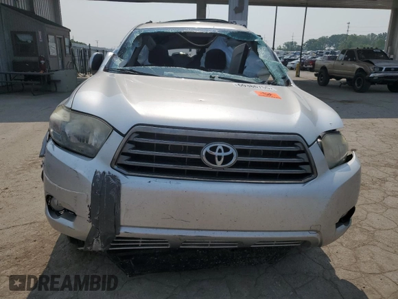 2008 Toyota Highlander Sport with VIN JTEES43AX82021168, listed as a Copart auction lot 60386755 with Not provided miles and Salvage title. Bid and sale history available at DreamBid. Image 5.