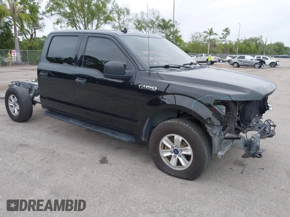 2019 Ford F-150 XL with VIN 1FTFW1E56KFB72035, listed as a IAAI auction lot 41974489 with 116,136 mi miles. Bid and sale history available at carsss.com. Image 1.