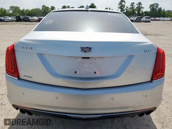 2016 Cadillac CT6 Premium Luxury AWD with VIN 1G6KF5RSXGU153936, listed as a Copart auction lot 63486555 with 95,357 mi miles and Salvage title. Bid and sale history available at DreamBid. Image 6.