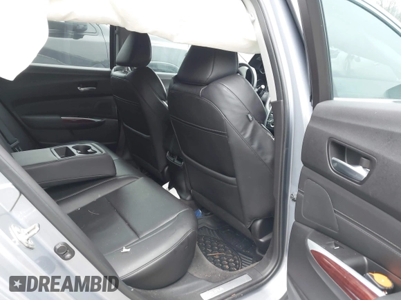 2015 Acura TLX V6 Tech with VIN 19UUB3F58FA005919, listed as a IAAI auction lot 41245647 with 110,505 mi miles. Bid and sale history available at carsss.com. Image 8.