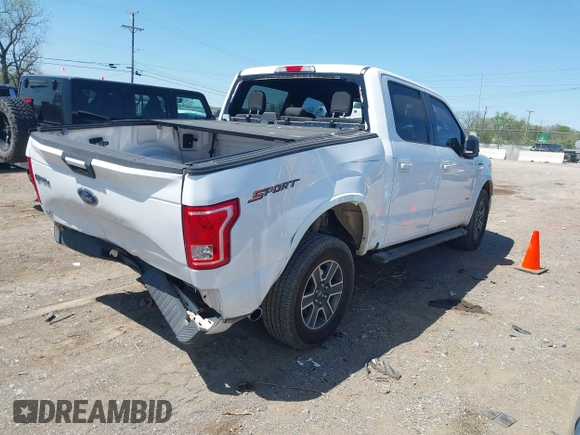 2015 Ford F-150 XL with VIN 1FTEW1CP5FKE17727, listed as a IAAI auction lot 42038024 with 142,441 mi miles. Bid and sale history available at carsss.com. Image 4.