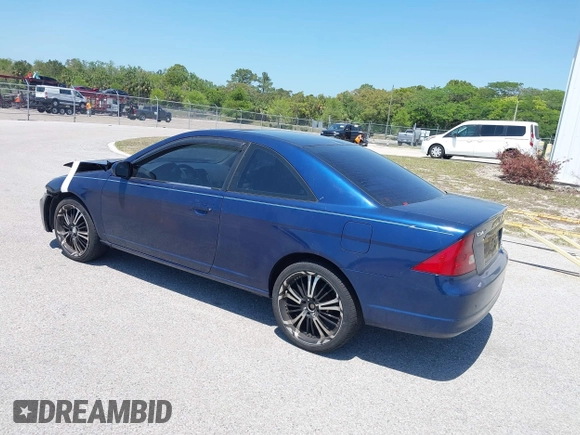 2002 Honda Civic EX with VIN 1HGEM22992L106757, listed as a IAAI auction lot 41947256 with 193,313 mi miles. Bid and sale history available at carsss.com. Image 3.