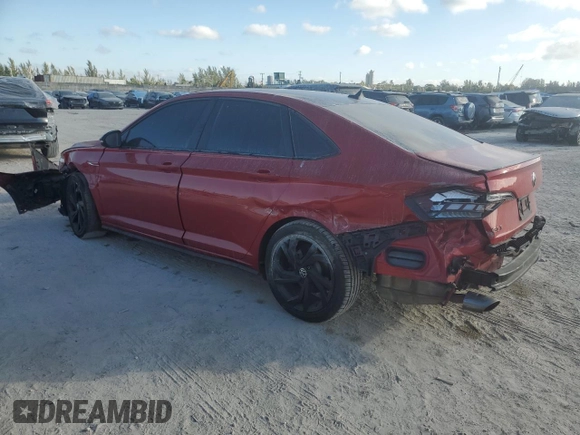 2023 Volkswagen Jetta Autobahn with VIN 3VW2T7BU3PM055135, listed as a Copart auction lot 42927685 with 25,678 mi miles and Non repairable. Bid and sale history available at DreamBid. Image 2.