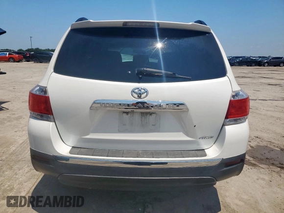 2012 Toyota Highlander Limited с VIN 5TDDK3EH1CS175063, выставлен на аукционе Copart как лот 58625125 с пробегом Не указан миль и Списание • Salvage title. История ставок и продаж доступна на DreamBid. Изображение 6.